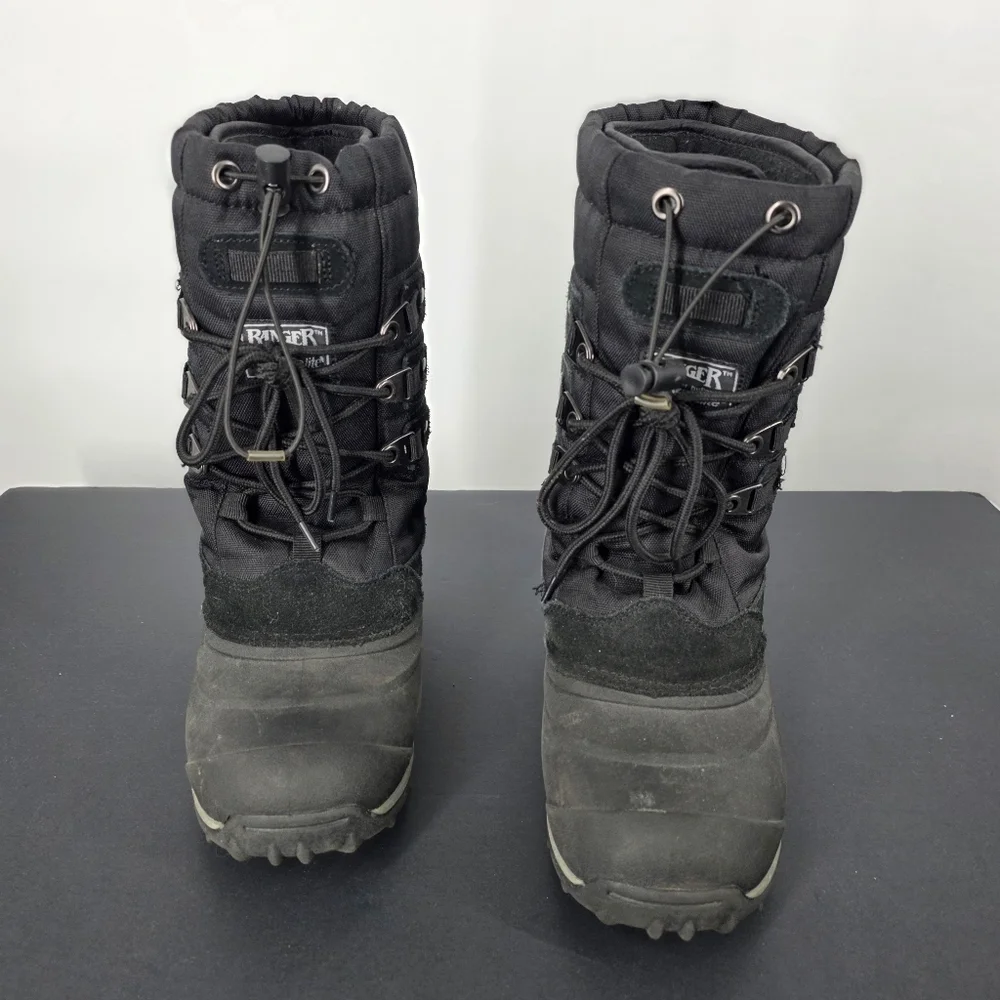 Ranger Men's Size 6 Winter Boots Black Tundra II Waterproof Insulated Snow